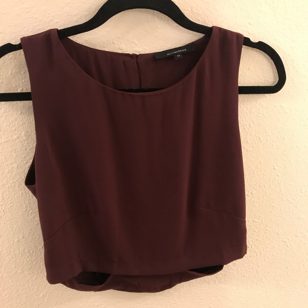 Olivaceous sleeveless crop top ss 2016